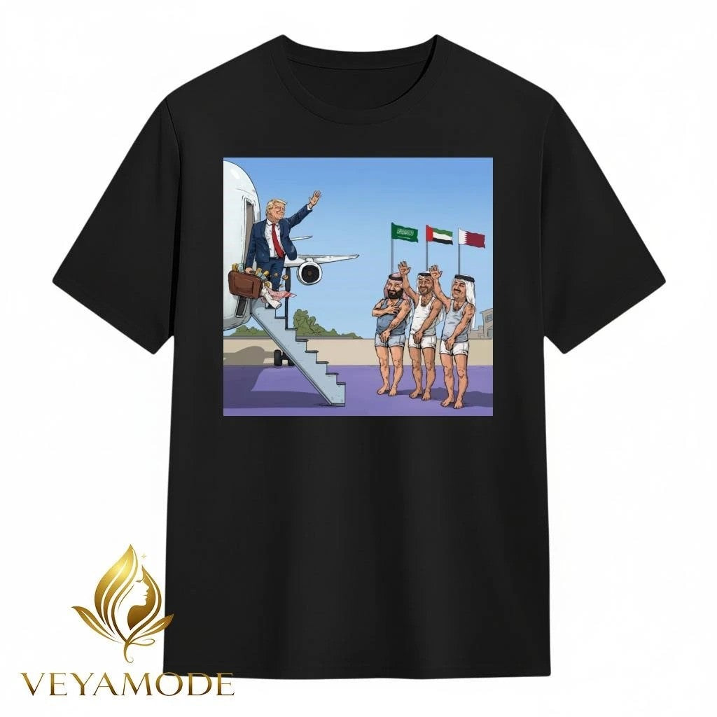 Trump stripped bare the assets of the United Arab Emirates tee Unisex , , , Long Sleeve Tee