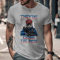 Trump Vs Kamala Debate Shirt They'Re Eating Pets Humorous Political Pet Lovers Unique Animal US Election 2024 Shirt Trend T-Shirts