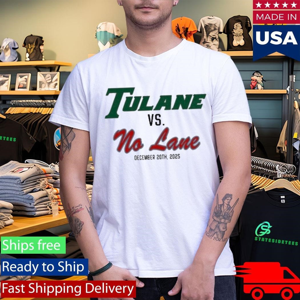 Tulane University Green Wave Vs No Lane December 20Th 2025 Shirt Unisex , , , Long Sleeve Tee