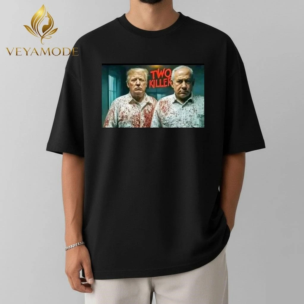 Two killer Trump Netanyahu tee Unisex , , , Long Sleeve Tee