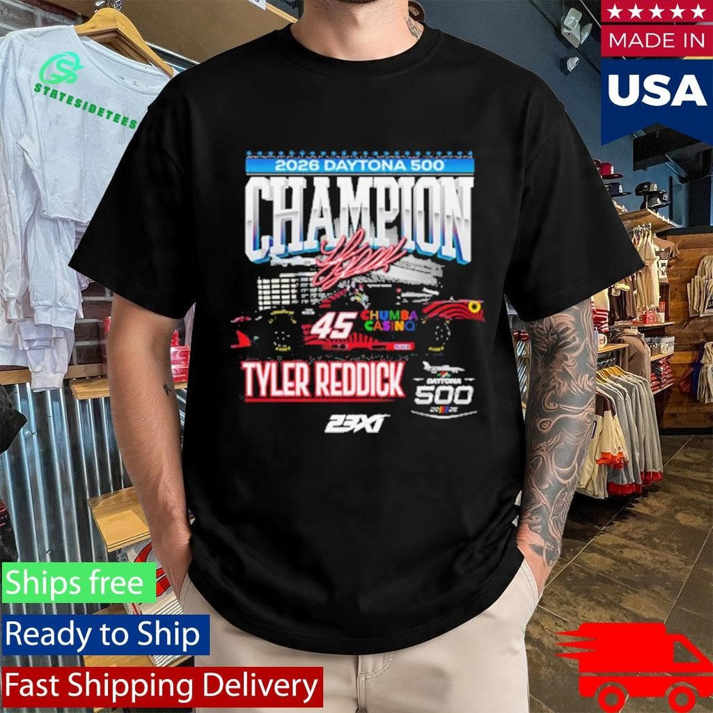 Tyler Reddick Checkered Flag Sports 2026 Daytona 500 Champion Shirt Unisex , , , Long Sleeve Tee