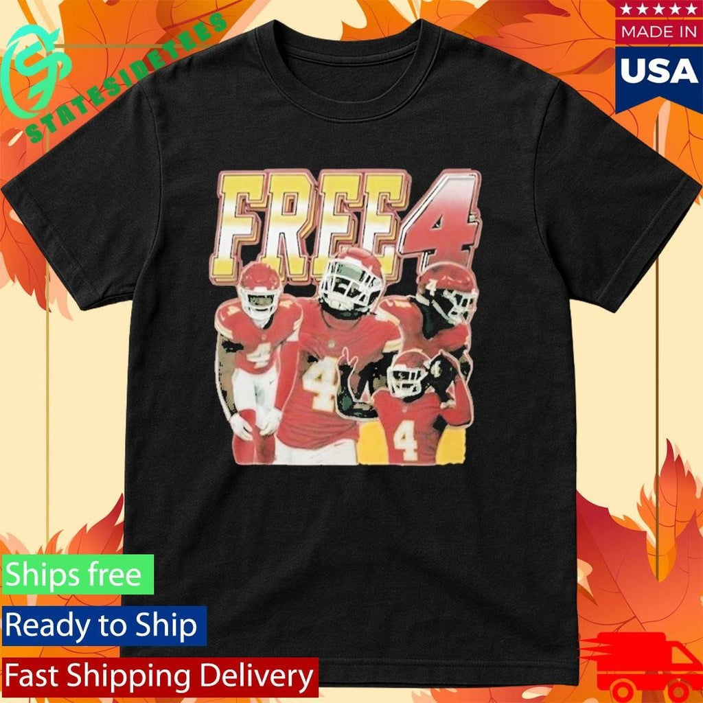Tyquan Thornton And Rashee Rice Free Number 4 Shirt Unisex , , , Long Sleeve Tee