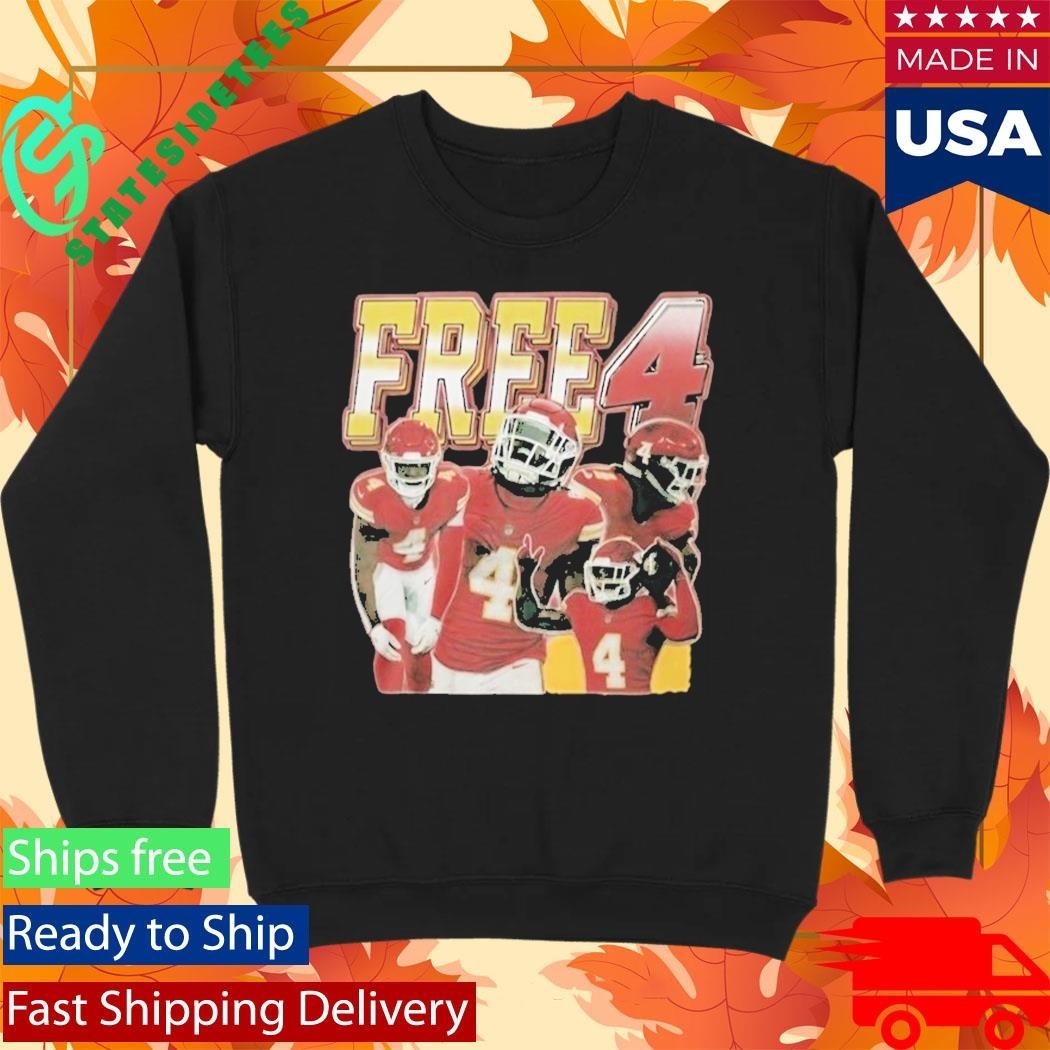 Tyquan Thornton And Rashee Rice Free Number 4 Shirt Unisex , , , Long Sleeve Tee