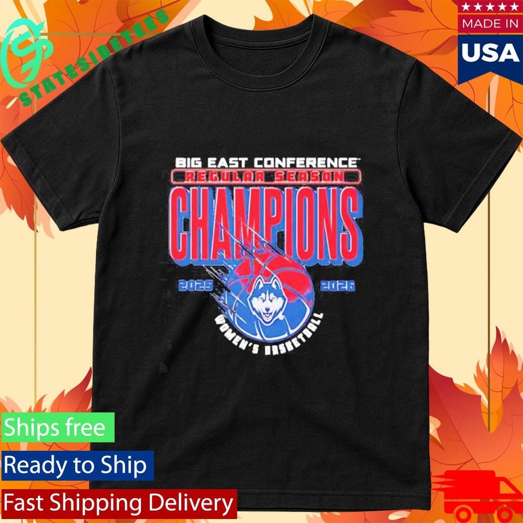 UConn Women’s Basketball Big East Regular Season Champions 2025-26 Shirt Unisex , , , Long Sleeve Tee