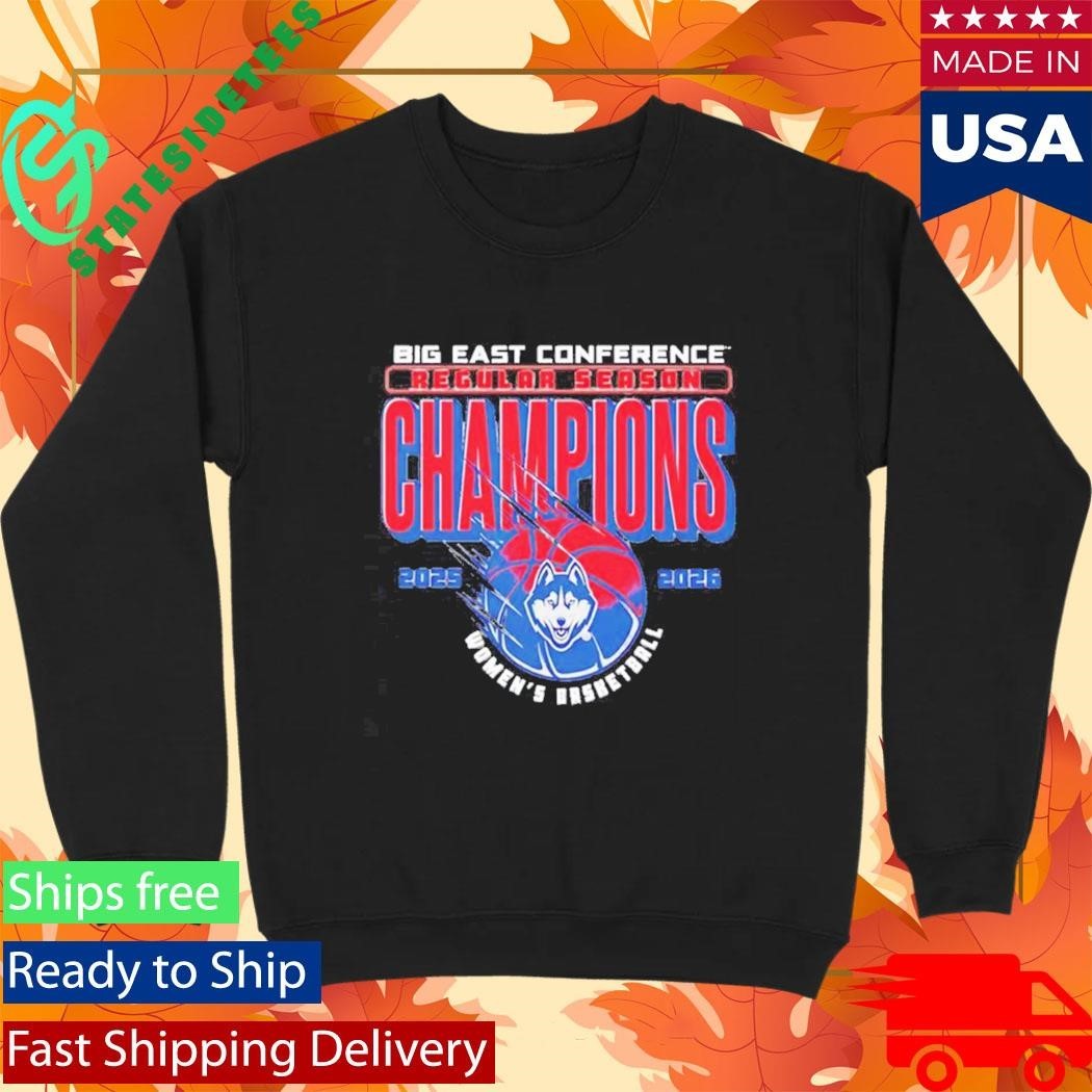 UConn Women’s Basketball Big East Regular Season Champions 2025-26 Shirt Unisex , , , Long Sleeve Tee