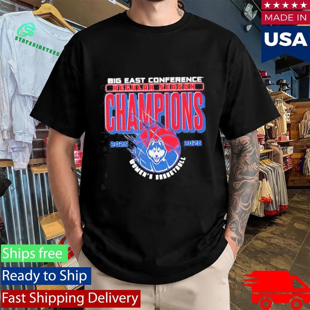 UConn Women’s Basketball Big East Regular Season Champions 2025-26 Shirt Unisex , , , Long Sleeve Tee