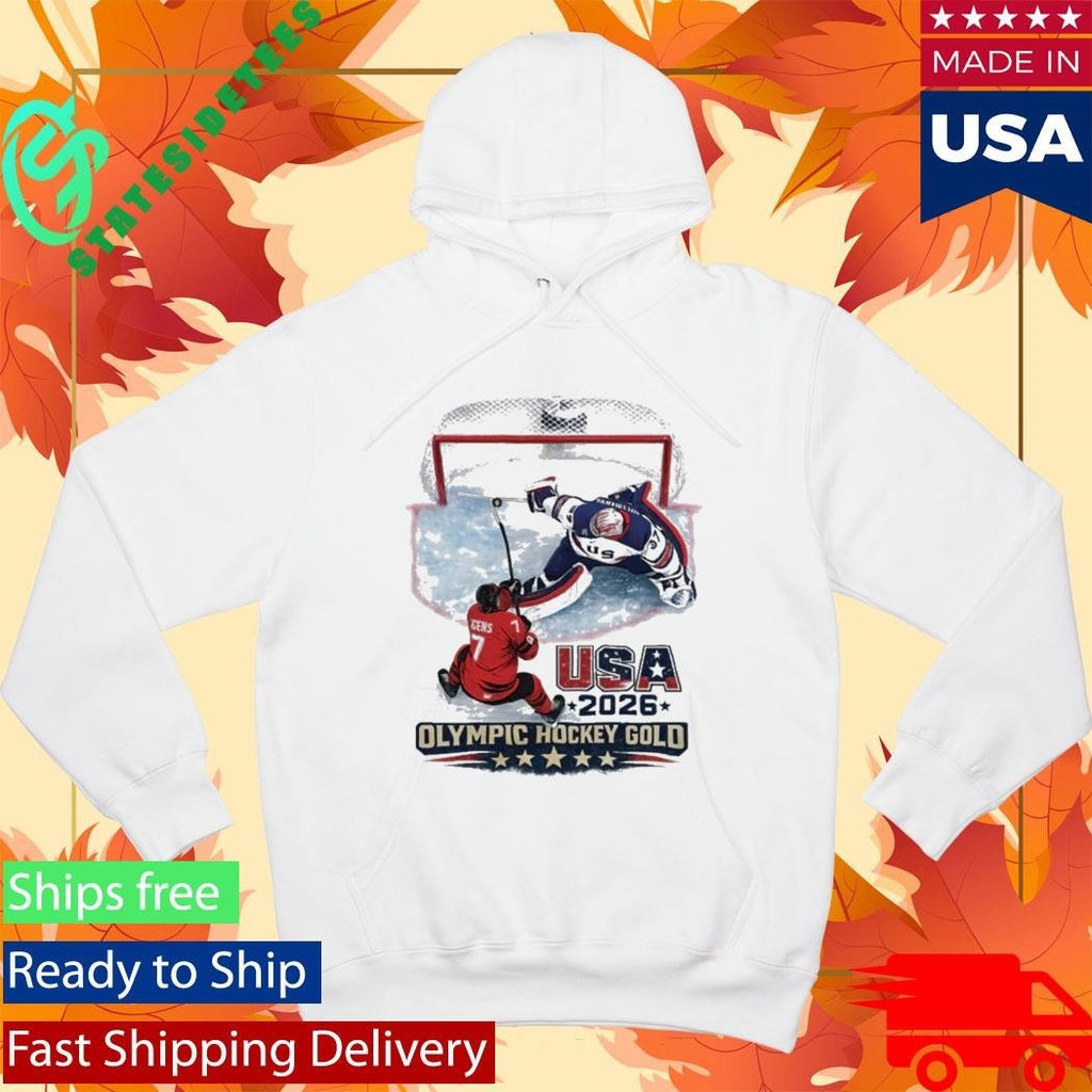 USA 2026 Olympic Hockey Gold JH Shirt Unisex , , , Long Sleeve Tee