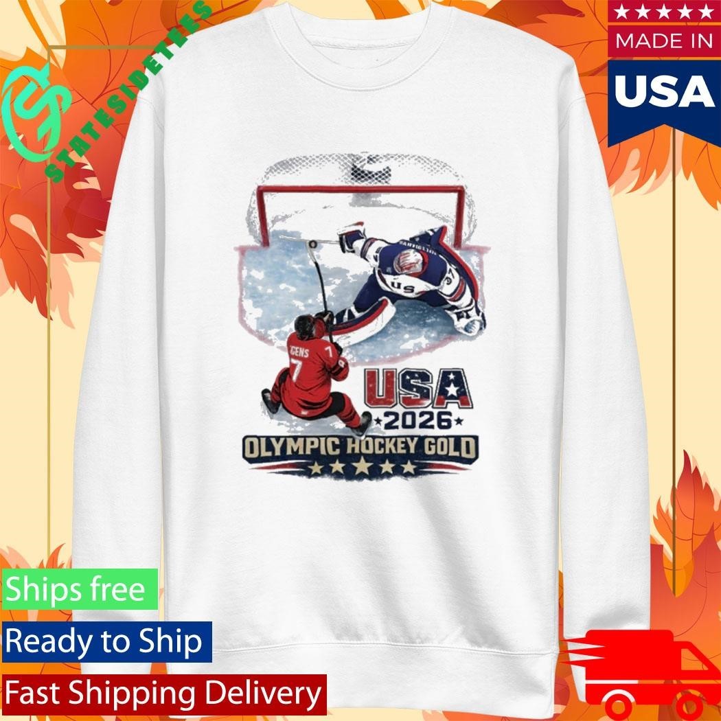 USA 2026 Olympic Hockey Gold JH Shirt Unisex , , , Long Sleeve Tee