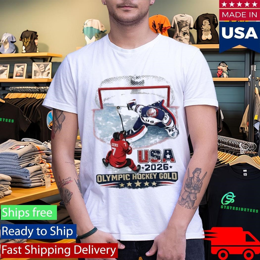 USA 2026 Olympic Hockey Gold JH Shirt Unisex , , , Long Sleeve Tee