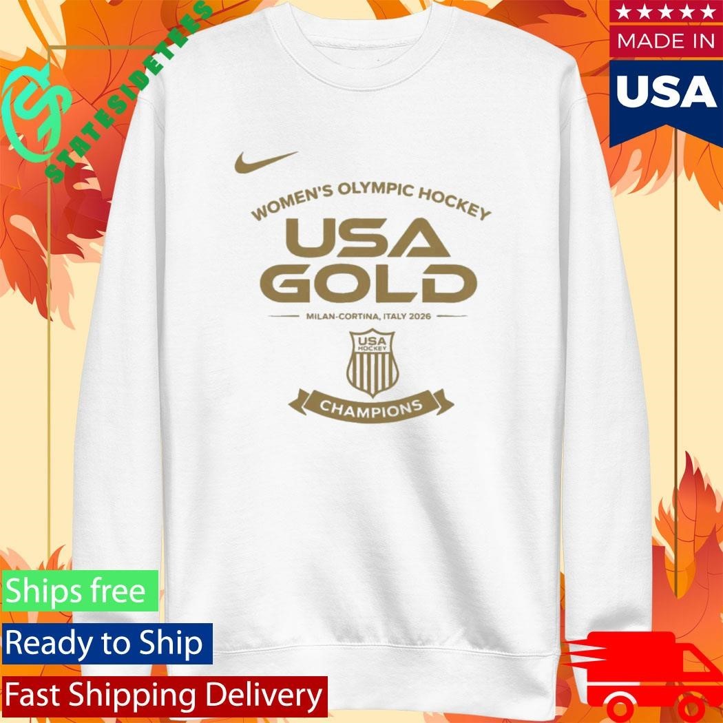 USA 2026 Women’s Olympic Hockey Champions Shirt Unisex , , , Long Sleeve Tee