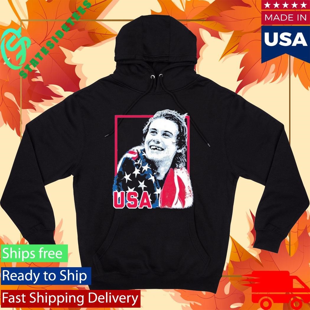 USA Champions Jack Hughes American Flag Unisex , , , Long Sleeve Tee