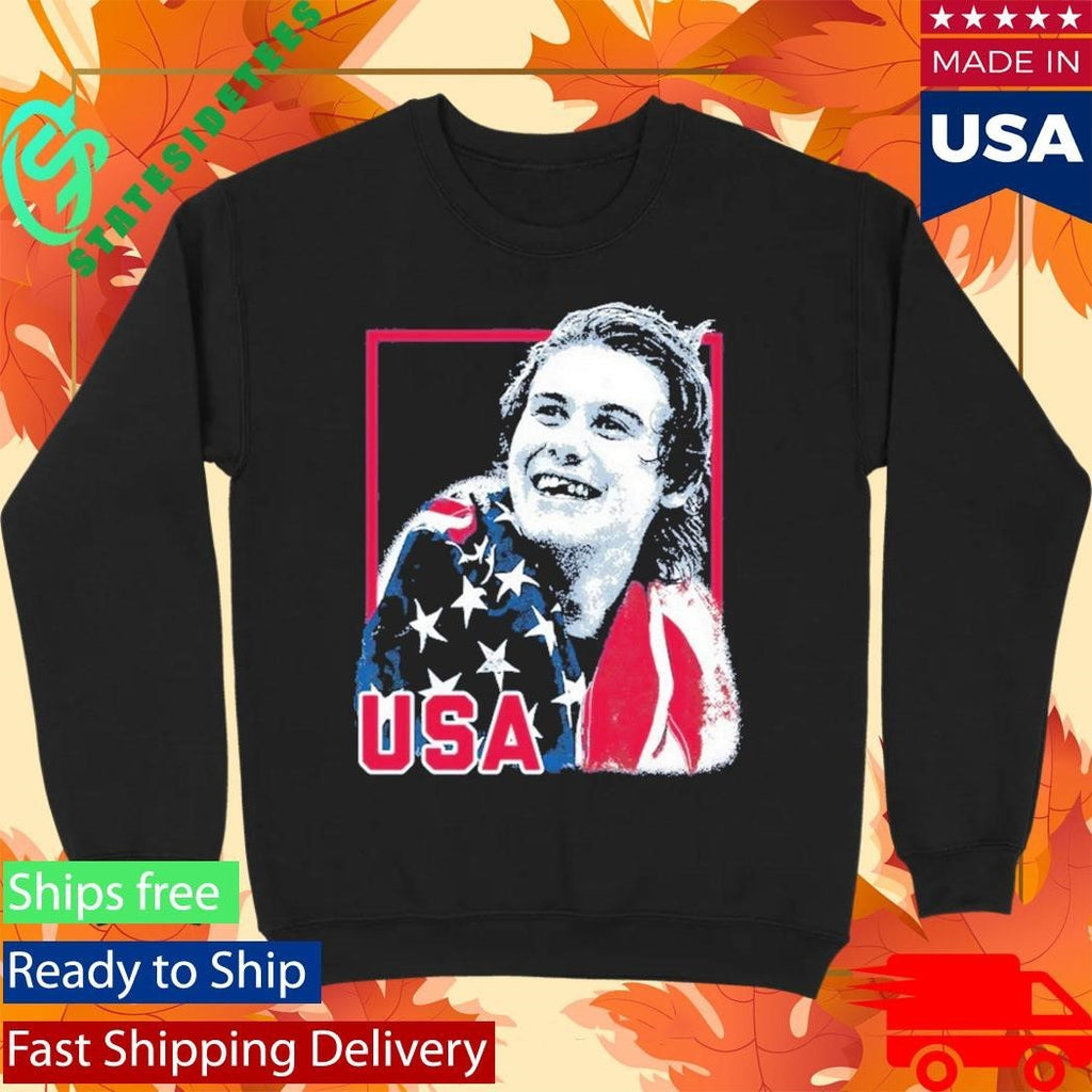 USA Champions Jack Hughes American Flag Unisex , , , Long Sleeve Tee