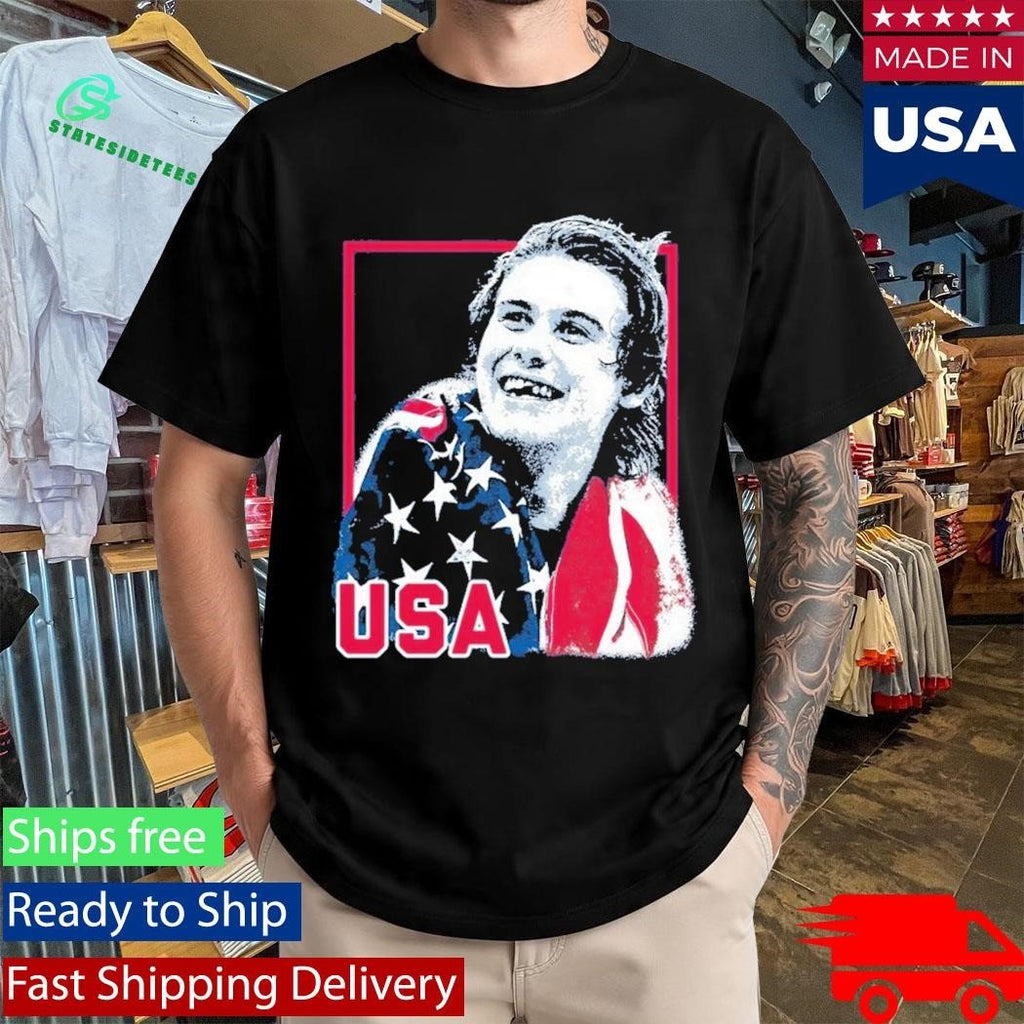 USA Champions Jack Hughes American Flag Unisex , , , Long Sleeve Tee