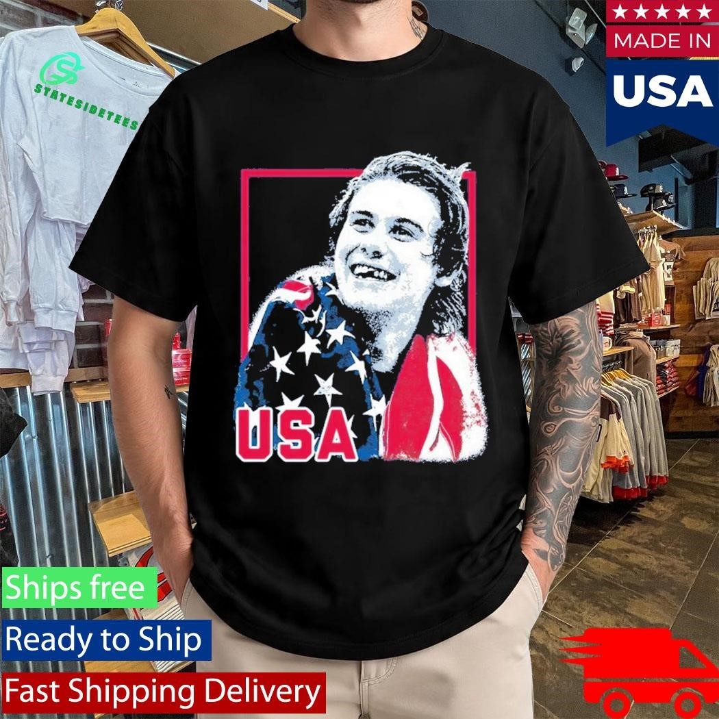USA Champions Jack Hughes American Flag Unisex , , , Long Sleeve Tee