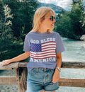 USA Flag Shirt 4th July Shirt Big USA God Bless America Shirt Christian Shirt Shirt T-Shirts