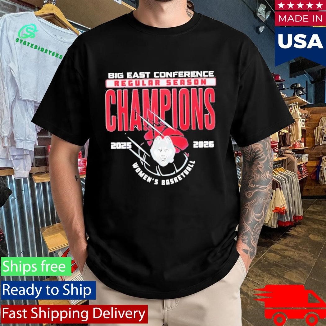 Uconn Huskies Womens Basketball 2026 Big East Champions Shirt Unisex , , , Long Sleeve Tee