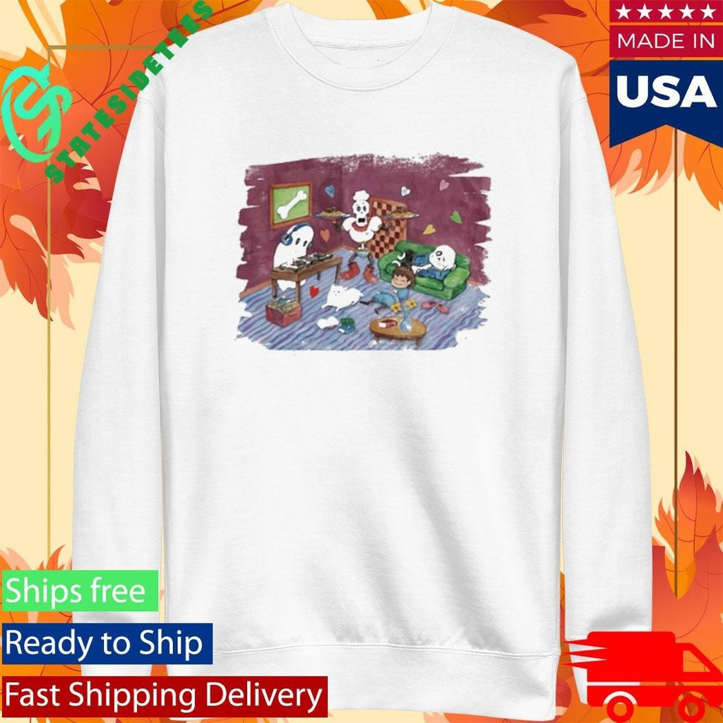 Undertale x Square Enix Chitei De Chill Shirt Unisex , , , Long Sleeve Tee