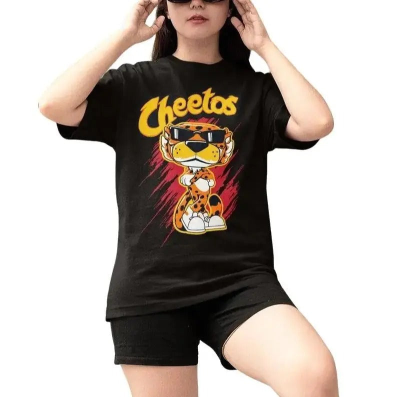 Cheetos Crunch Master Snack Lover Bold Flavor Streetwear Cheesy Top Casual Comfort Snack Themed Top T-Shirts