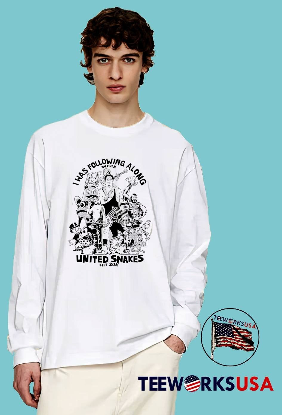 United Snakes I Was Following Along When Hit 20K T-Shirt