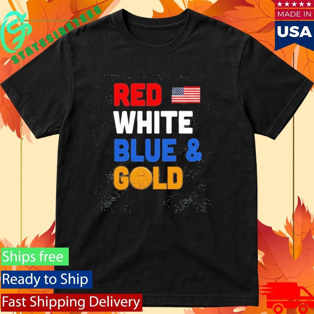 United States National Team 2026 Red White Blue Gold Shirt Unisex , , , Long Sleeve Tee