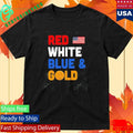 United States National Team 2026 Red White Blue Gold Shirt Unisex , , , Long Sleeve Tee