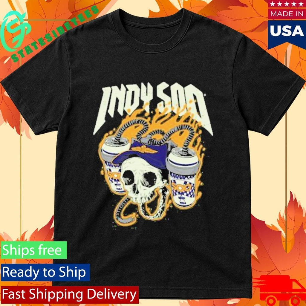 Unitedstateofindiana Indy 500 Skull Shirt Unisex , , , Long Sleeve Tee