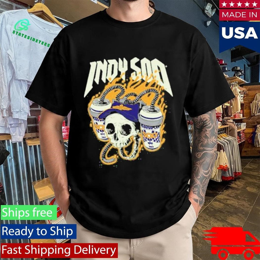 Unitedstateofindiana Indy 500 Skull Shirt Unisex , , , Long Sleeve Tee