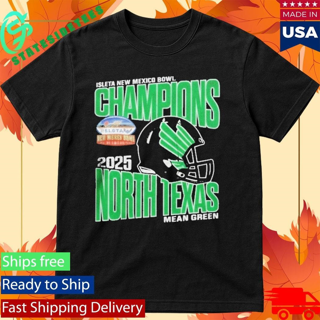 University Of North Texas Mean Green 2025 Isleta New Mexico Bowl Champions Shirt Unisex , , , Long Sleeve Tee