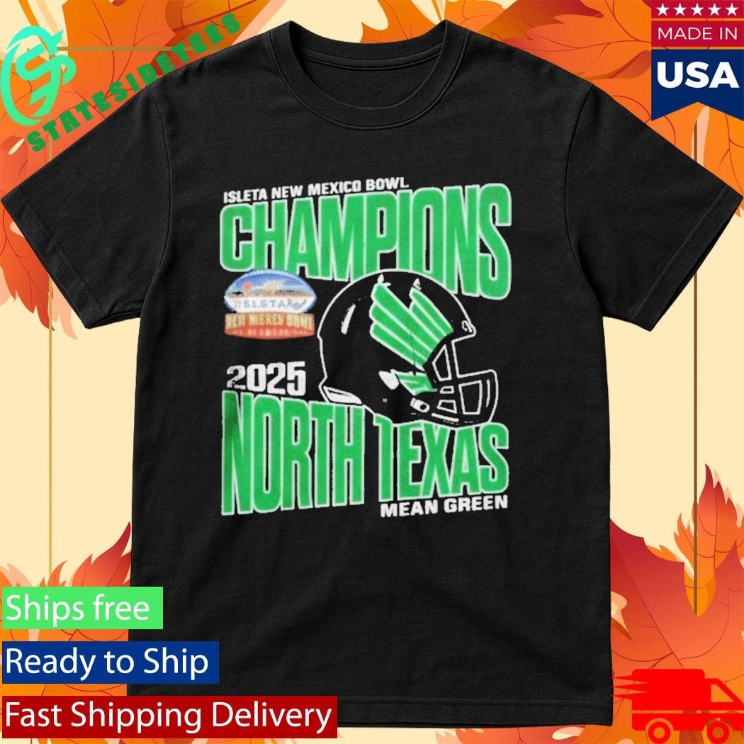 University Of North Texas Mean Green 2025 Isleta New Mexico Bowl Champions Shirt Unisex , , , Long Sleeve Tee