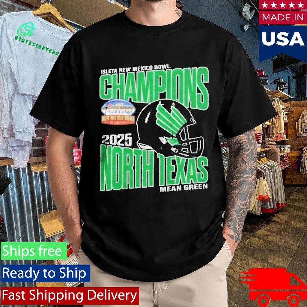 University Of North Texas Mean Green 2025 Isleta New Mexico Bowl Champions Shirt Unisex , , , Long Sleeve Tee