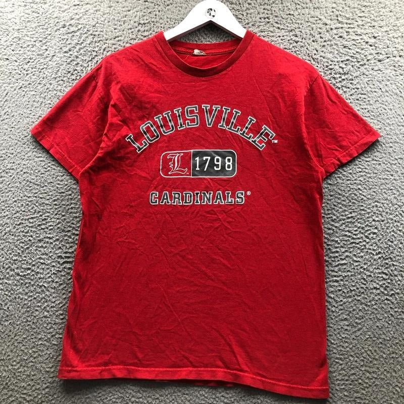 University Louisville Cardinals Red 39 T-Shirts