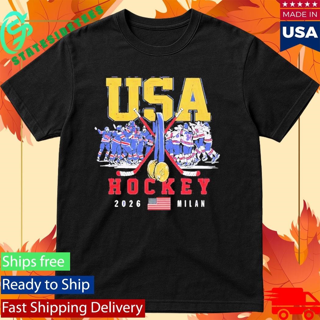 Usa Hockey 2026 Olympic Gold Medals Shirt Unisex , , , Long Sleeve Tee