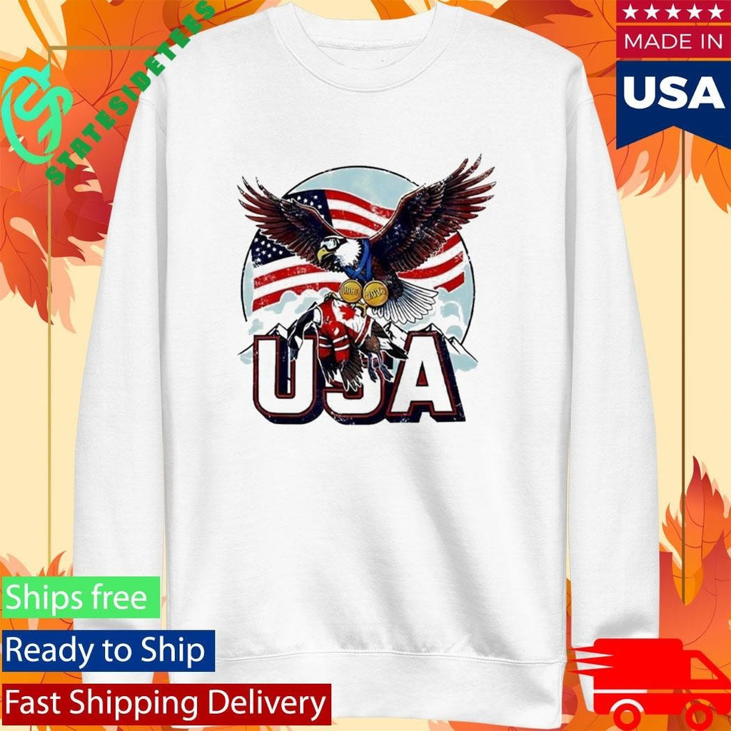 Usa Ice Hockey Eagle Champions 2026 Shirt Unisex , , , Long Sleeve Tee