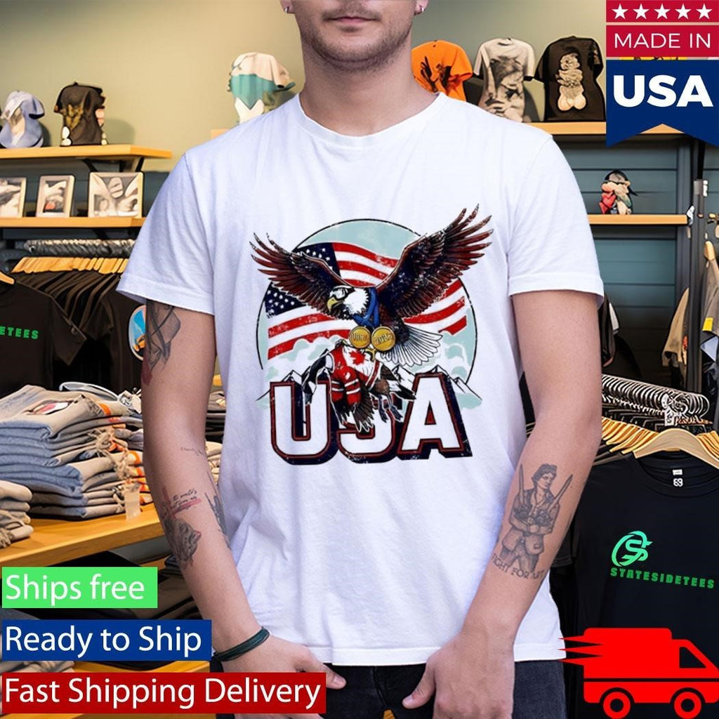Usa Ice Hockey Eagle Champions 2026 Shirt Unisex , , , Long Sleeve Tee