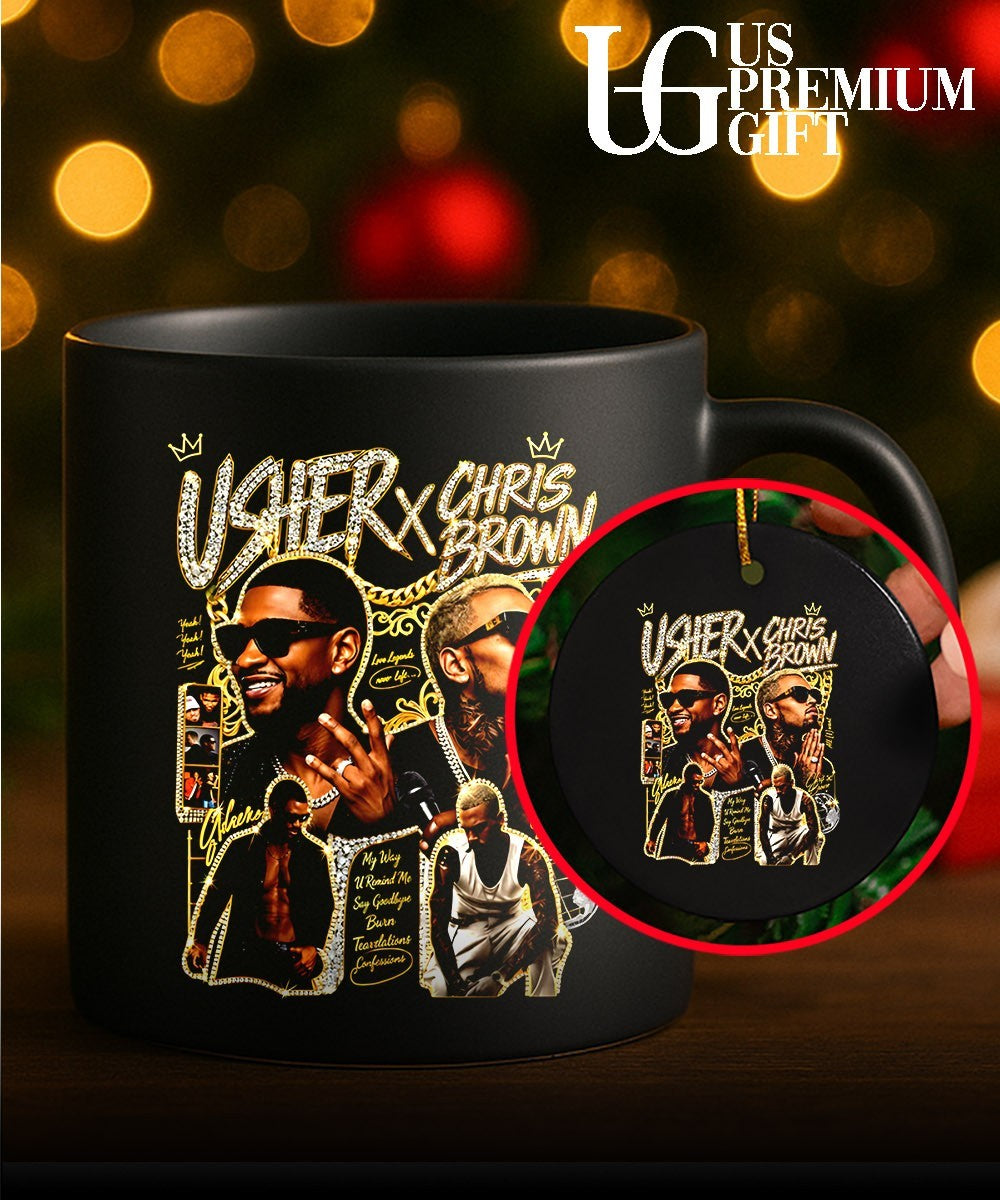 Usher and Chris Brown R&B graphic shirt