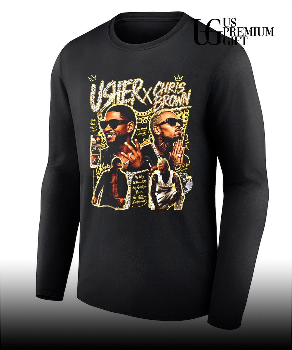 Usher and Chris Brown R&B graphic shirt