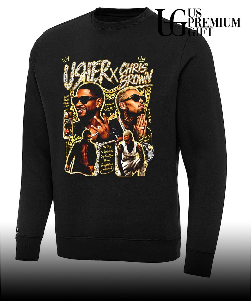 Usher and Chris Brown R&B graphic shirt