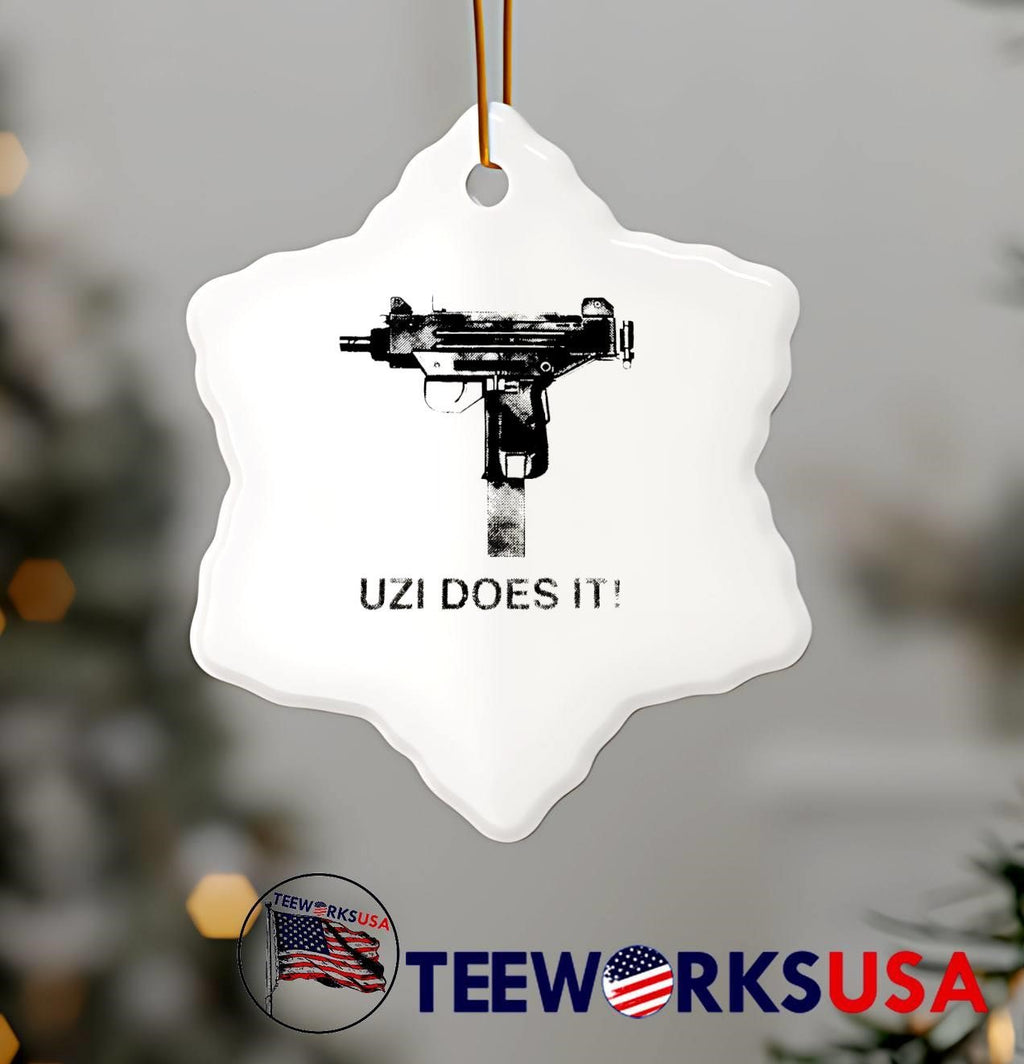 Uzi Does It Submachine Gun T-Shirt