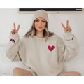 Valentines Custom Initial Heart Letter Sleeve Love Day Couple Family Group Matching Global Trending Outfits T-Shirts