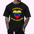 Venezuela En Mi CorazóN Latin Heart Cotton 100% Top Menswear T-Shirts