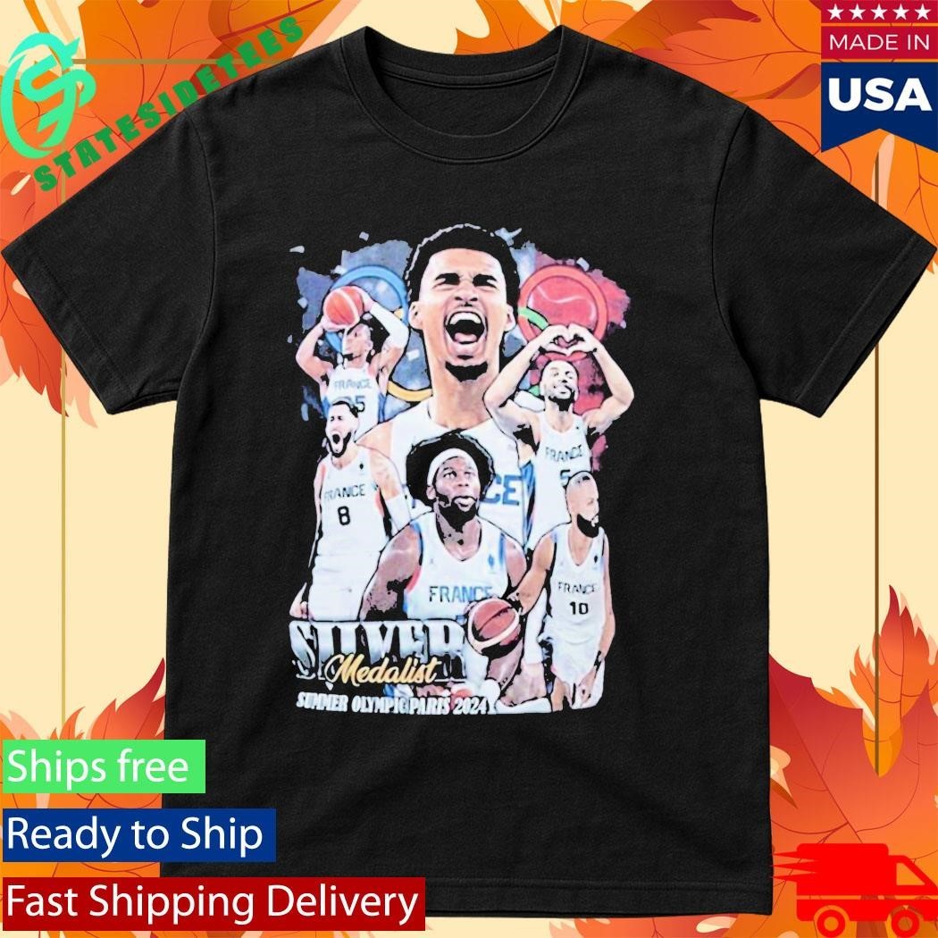 Victor Wembanyama Silver Medalist shirt Unisex , , , Long Sleeve Tee