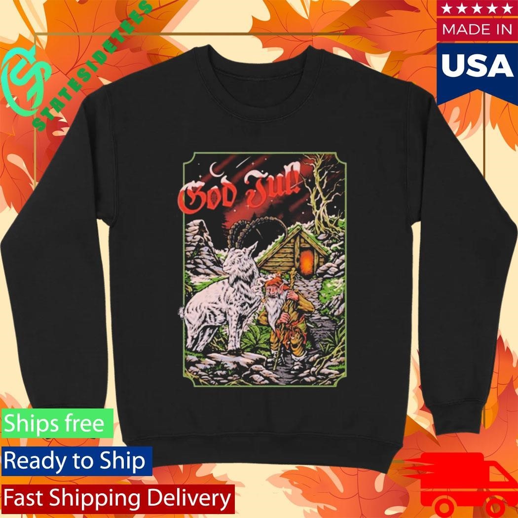 Viking Gifts God Jul Greetings Shirt Unisex , , , Long Sleeve Tee