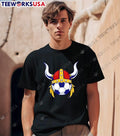 Viking Soccer Fan Apparel, Viking Soccer Helmet Graphic T-Shirt