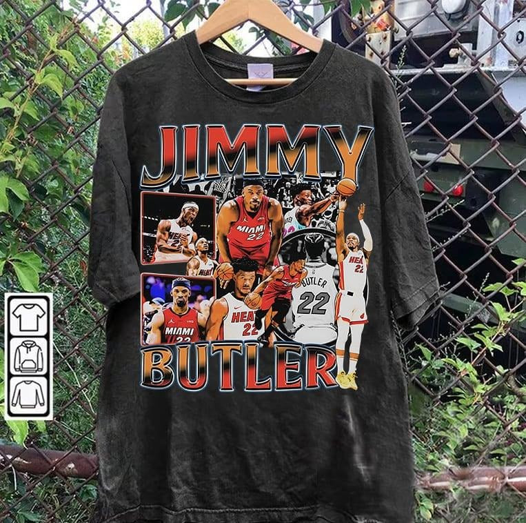 Vintage 90s Jimmy Butler Jimmy Butler Retro American Basketball Man Woman T-Shirts