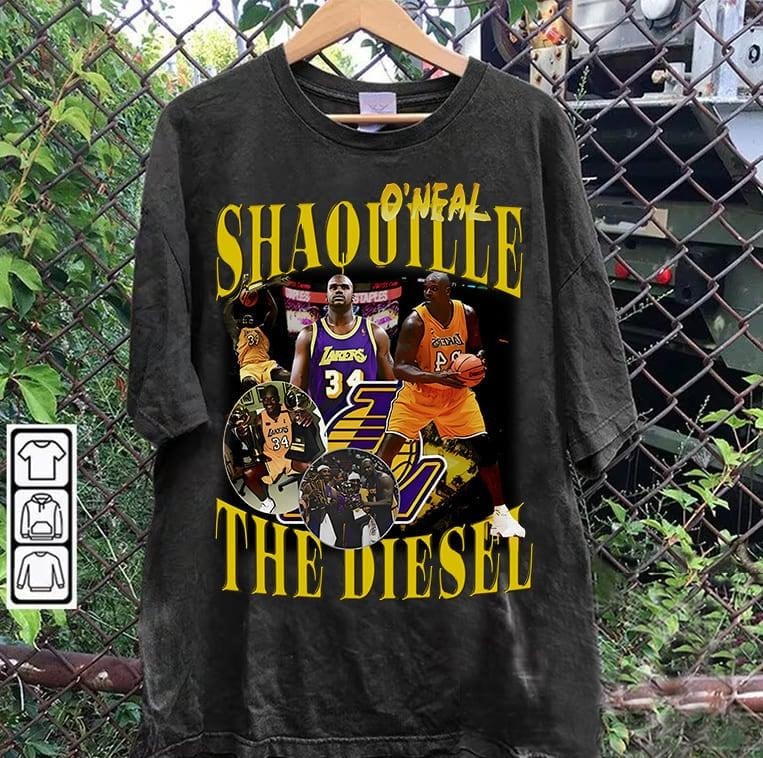 Vintage 90s Shaquille O'Neal Diesel Basketball Diesel Vintage Man Woman Fan T-Shirts