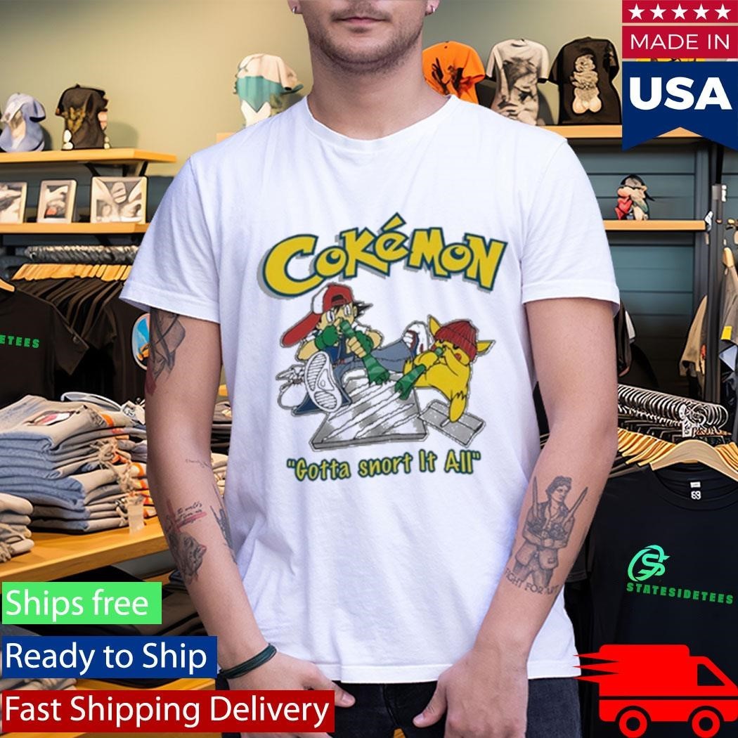 Vintage Cokémon Gotta Snort It All Shirt Unisex , , , Long Sleeve Tee