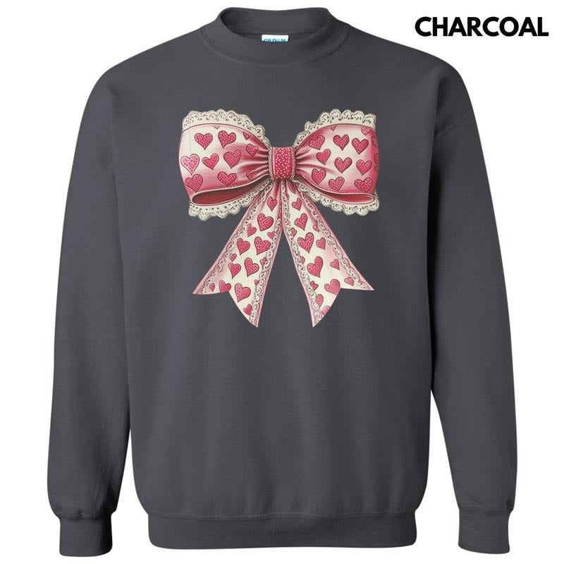 Vintage Heart Lace Bow T-Shirts