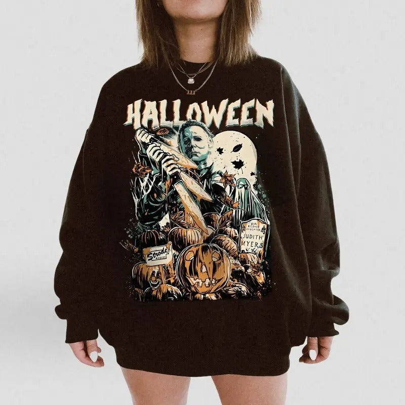 Vintage Michael Halloween . Halloween Film Classic Shirt Friday 13th Camp Crystal Halloween T-Shirts