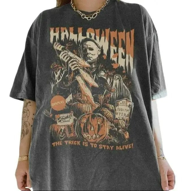 Vintage Michael Myers Halloween Horror Mov Halloween Classic T-Shirts