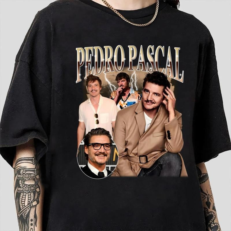 Vintage Pedro Pascal Pedro Pascal Tribute Celebrity T Shirthirt Narco Pedro Pascal Fans T-Shirts